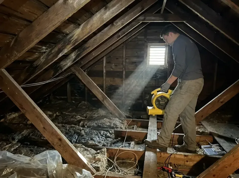 attic-water-damage-drying-proc-007 — frequently asked questions, Emergency Water Extraction & 24/7 Flood Response in Roselle…